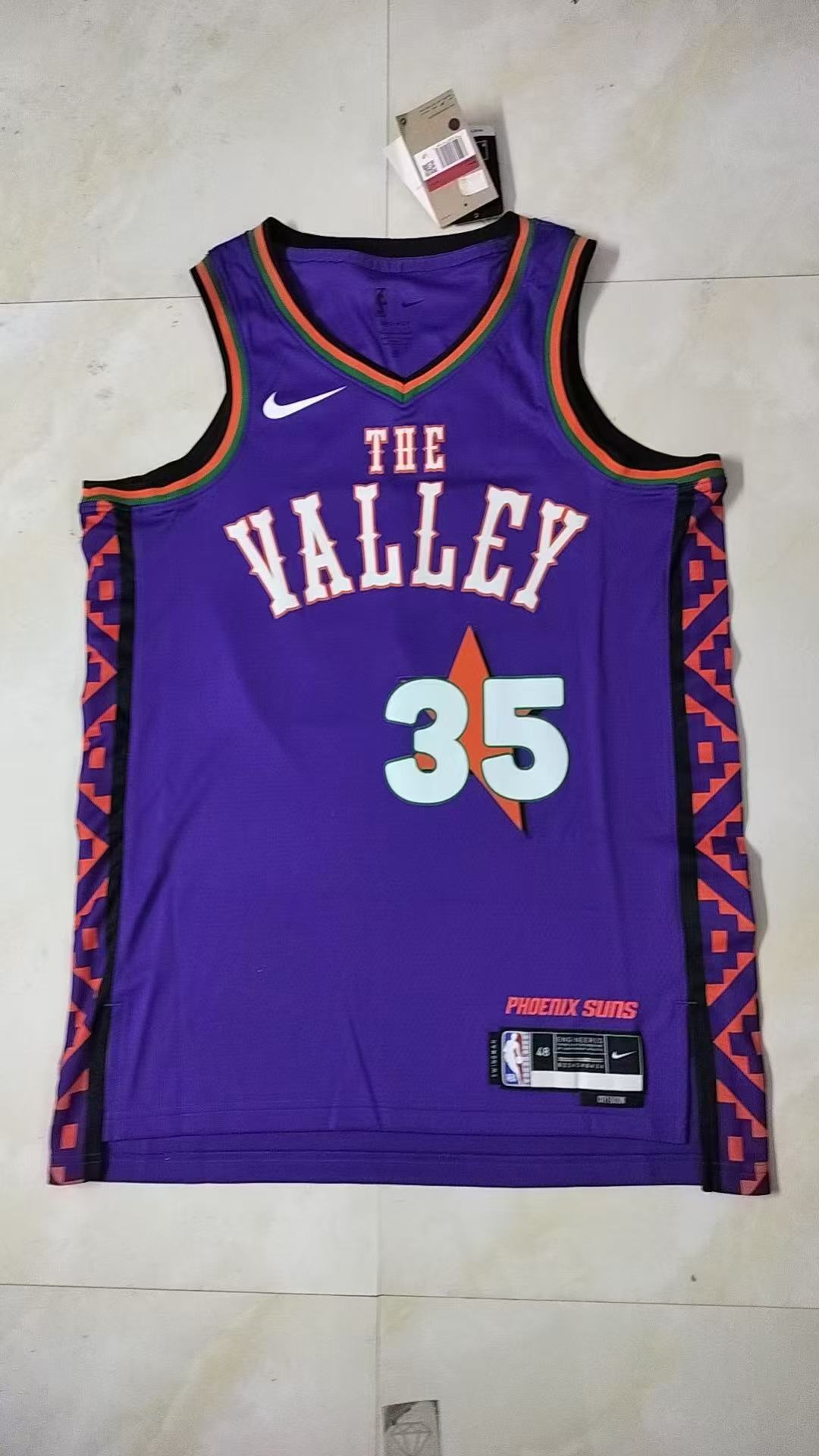 Men Phoenix Suns 35 Durant purple NBA Nike 2024-25 Season Jerseys